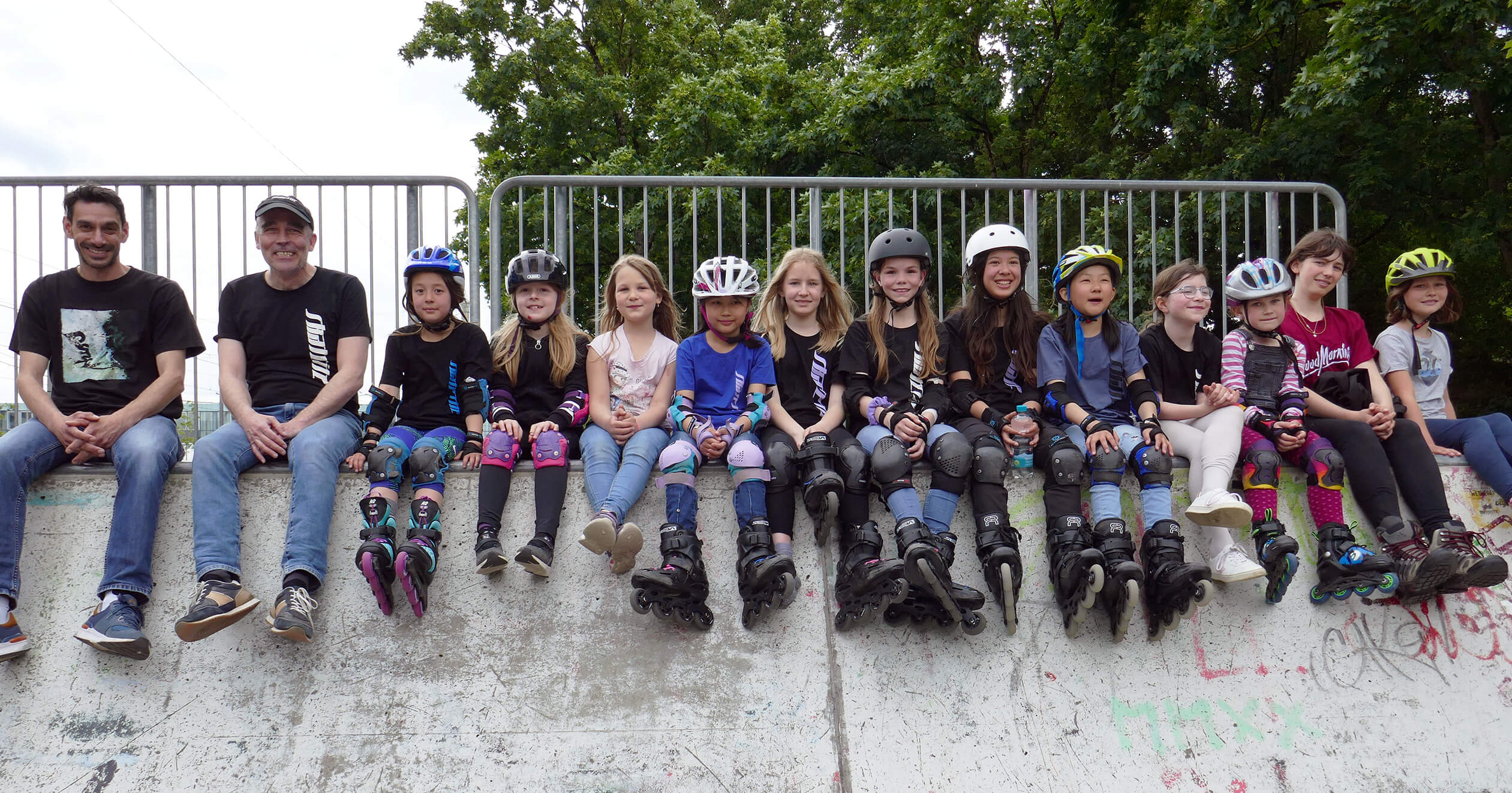 Siegerehrung Seniors Mixed Pro beim 1. Baden Skate-Cross